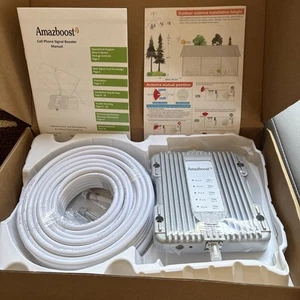 Amazboost Booster de téléphone portable pour la maison - jusqu'à 2 500 pieds carrés signal cellulaire A1 - Photo 1 sur 4