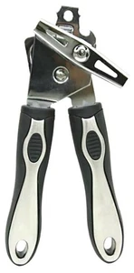 Deluxe Manual Can Bottle Opener Universal Fit Easy Comfort Grip Larg Winder Knob - Foto 1 di 12