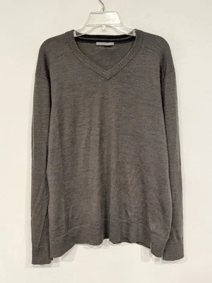 Suéter Smartwool Para Hombres Kiva Ridge Talla XL Mezcla de Lana Merino Gris Cuello en V SW0SR627 Foto 1 de 4