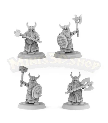 Heroquest Expansion Kellars Keep 3d printed minis Dwarven Kings Skeletons pack - Image 1 of 2