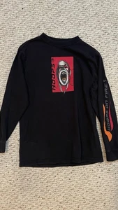 Vintage Y2K Boys Nike Long Sleeve Shirt Size Medium Black - Picture 1 of 7