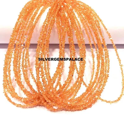 Extremely Rare AAAA+Natural Herkimer Diamond Beads String 15 Fanta Diamond Beads - Image 1 of 4