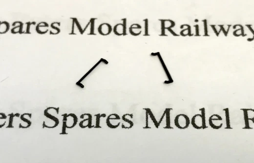Peco 30017B Collett Tender Handrail 7mm (Pk2) N Gauge - Image 1 of 1