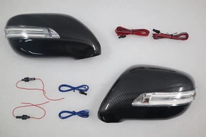 LED Signal Mirror Carbon style Cover DRL For 2006 2007 2008 Lexus IS250 / IS350 - Bild 1 von 6