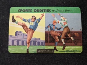 1954 Quaker Oats Sports Oddities tarjeta #1 de Johnny Miller - fútbol americano (EX/NM) - Imagen 1 de 3