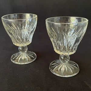 Lote de 2 vasos de cóctel Hazel-Atlas Starlite ostra fruta 19866 4" - Imagen 1 de 5