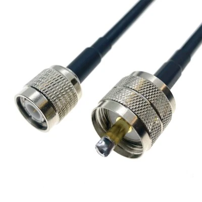 RG58 PL259 UHF Male to TNC Male plug Coaxial RF Pigtail Connector Cable lot - Image 1 of 4