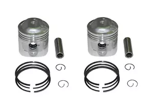 HONDA CB200T 0.5mm OVERSIZE PISTONS SET 2PISTONS INCLUDE 10-CB200TPS-1 - Picture 1 of 1