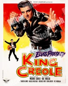 ELVIS PRESLEY KING CREOLE 1978 R FRENCH POSTER 11 X 14 LOBBY CARD PRINT R78 - Picture 1 of 1