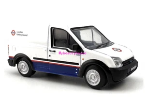 1:76 White Mini Van London Underground Truck Model Diecast Metal Car - Picture 1 of 5