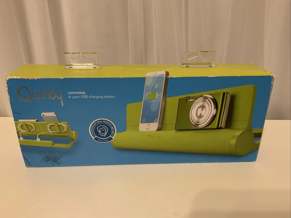 Quirky Converge 4-port USB Charging Station POP GREEN PCVG3-GN01 - Image 1 of 4