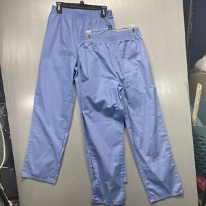 Lot Of 2 Fashion seal Scrub Pants Womens Medium Blue