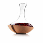 Vacu Vin Schwingdekanter, Weindekanter mit Schwungfunktion, Kristallglas, Kork