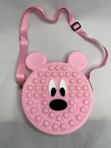 Mickey Purse Popit Fidget Toy Push Bubble Sensory Stress Relief Crossbody Bag PK - Picture 1 of 5