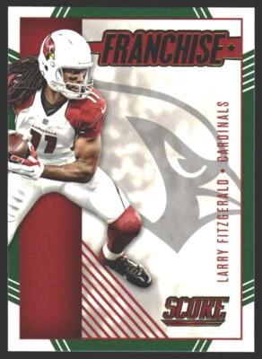 Larry Fitzgerald #29 2016 Score Franchise Green Arizona Cardinals - Image 1 of 2