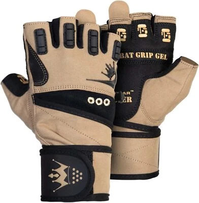 Desert Tan – Military Style Weightlifting Workout Gloves - Crown Gear - Image 1 of 4