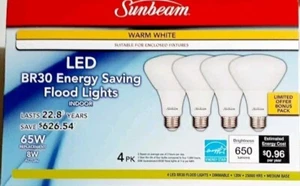 Dimmable Sunbeam Floodlight Bulbs 4 Pack - Picture 1 of 1