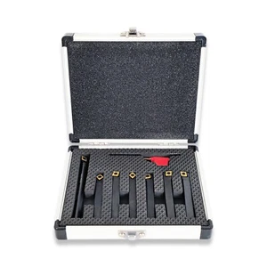 7pc Indexable turning and boring tool set 8mm shank with CCMT06 inserts rdgtools - Picture 1 of 2