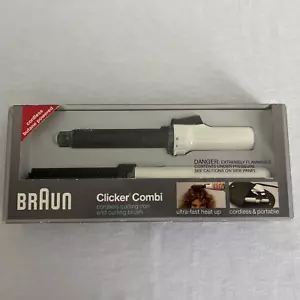 VTG. Braun Butane Clicker Combi Hair Curling Iron/Brush CL40 Granny Core - Picture 1 of 13