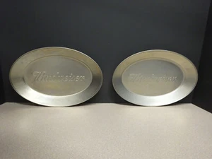 Lote de 2 bandejas de sándwich de pescado barra metálica Budweiser 10,5" x 7" x 1" - Imagen 1 de 6