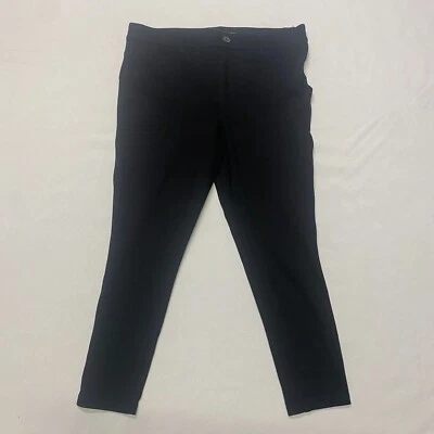 Pantalones negros ajustados Torrid para mujer 12R rayón elásticos tiro alto clásicos cremallera cinturón Foto 1 de 4