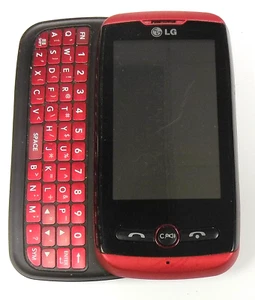 LG Exchange AN270 - Red and Black ( nTelos ) Very Rare CDMA Slider Phone - Picture 1 of 2