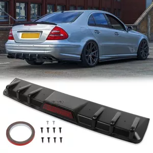 Alerón divisor de aleta de tiburón difusor de parachoques trasero para Mercedes-Benz W203 W204 W205 - Imagen 1 de 18