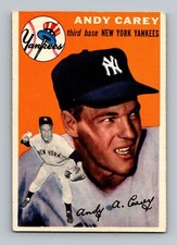1954 Topps #105 Andy Carey VGEX-EX New York Yankees Baseball Card