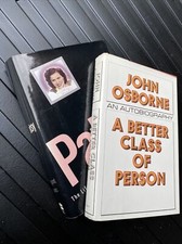 2 Books: Patsy by Margaret Jones 1st Ed. 94 + John Osborne Autobio. 1st Ed. 81