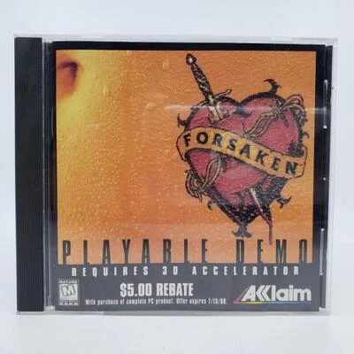 Akklaim Forsaken Playable Demo Computer Video Game (1997) Windows 95 CD-ROM - Image 1 of 4
