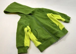 Cat And Jack Baby Boy or Girl Hoodie Zip Sweatshirt 12 Months green comfy  - Picture 1 of 6