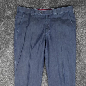 Pantalón chino Meyer Roma para hombre talla 36 36x30 azul regular recto - Imagen 1 de 17