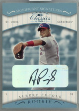 2001 Albert Pujols DONRUSS Classics Significant Signatures #108  