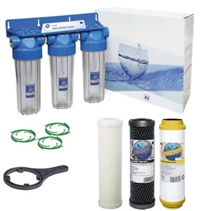 Aquafilter 3 Stage Ceramic Filter Water Purifier Softening 10" - Picture 1 of 3
