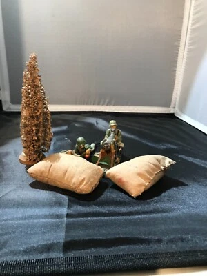 Schusso/Lineol/Elastolin Machine Gun Nest Diorama  - Image 1 of 4