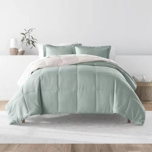 Eucalyptus and Natural Microfiber down Alternative King/Cal King Reversible Comf - Picture 1 of 6