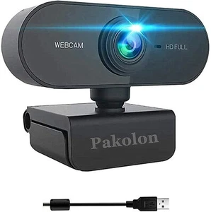 Pakolon Full hd 1080p Webcam with Stereo Built-in Microphone In Hand! Ships Fast - Picture 1 of 7