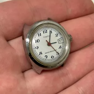 27 mm Damen Timex Sweep Sekunden Datum Zifferblatt GB Made Uhrenkopf zum restaurieren - Bild 1 von 22