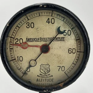 PV09226 Antique American Radiator Company ASHCROFT ALTITUDE Steam Pressure Gauge - Picture 1 of 8