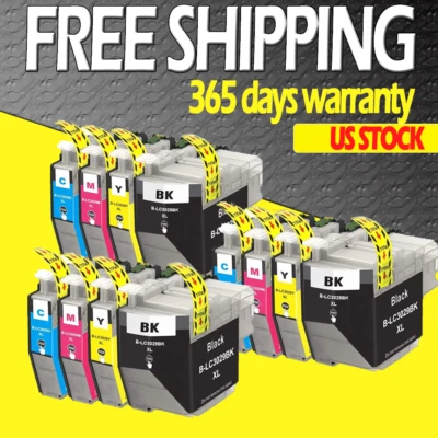 12PK LC3029 SET High Yield Ink For Brother MFC-J5830DW J6535DW J5930DW J6935DW - Image 1 of 4