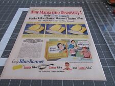 1957 Blue Bonnet Margarine, Print Ad