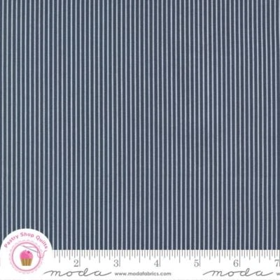 Moda SUNNYSIDE 55287 12 Navy Blue STRIPE CAMILLE ROSKELLEY Quilt Fabric - Image 1 of 4