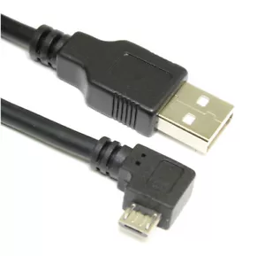 6ft USB 2.0 Certified Type A Male to LEFT ANGLE Micro-B 5-Pin Cable - Picture 1 of 3