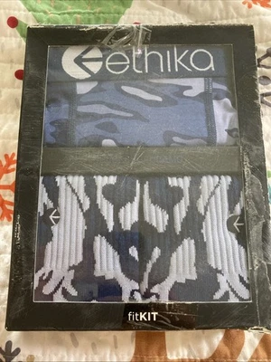 Conjunto de calzoncillos boxer y calcetines Ethika para hombre talla pequeña (28-30) NUEVO Foto 1 de 4