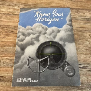 Sperry GYRO-HORIZON INDICATOR Booklet - Picture 1 of 6