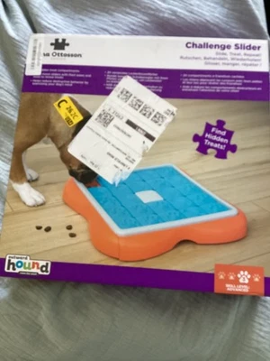 Nina Ottosson Challenge Slider Interactive Treat Puzzle Dog Toy - Level 3 - Image 1 of 4