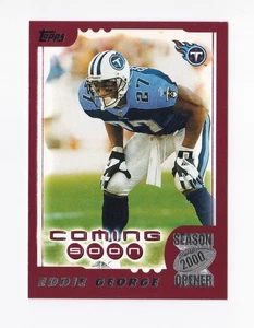 Abridor de la temporada 2000 Topps #199 Eddie George Tennessee Titans Ohio State Buckeyes - Imagen 1 de 2