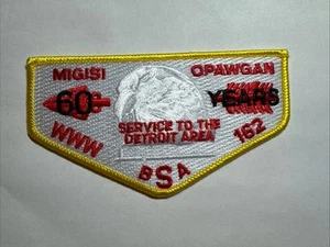 WWW BSA Lodge 162 Mi-Gi-Si-O-Paw-Gan flap 60 Years Detroit Area - Picture 1 of 1