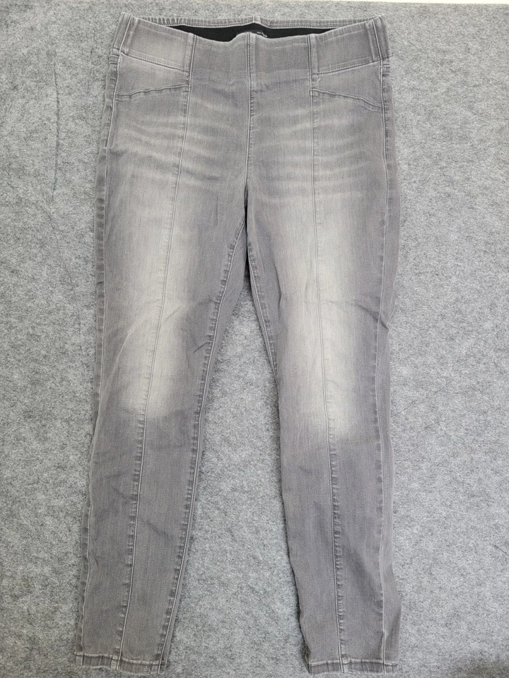 Pantalones informales elásticos de jean grises Simply Vera Vera Wang para mujer talla 12 Foto 1 de 4