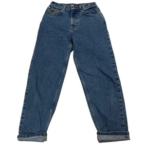 Tommy Hilfiger Kids Denim Jeans 12 Vintage 90s High Waist Retro Straight Leg - Picture 1 of 10
